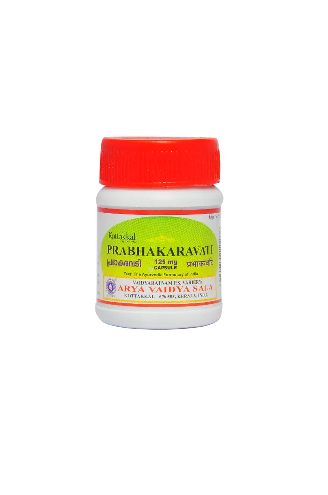 Prabhakaravati 125 mg Capsule - 30Nos - Kottakkal