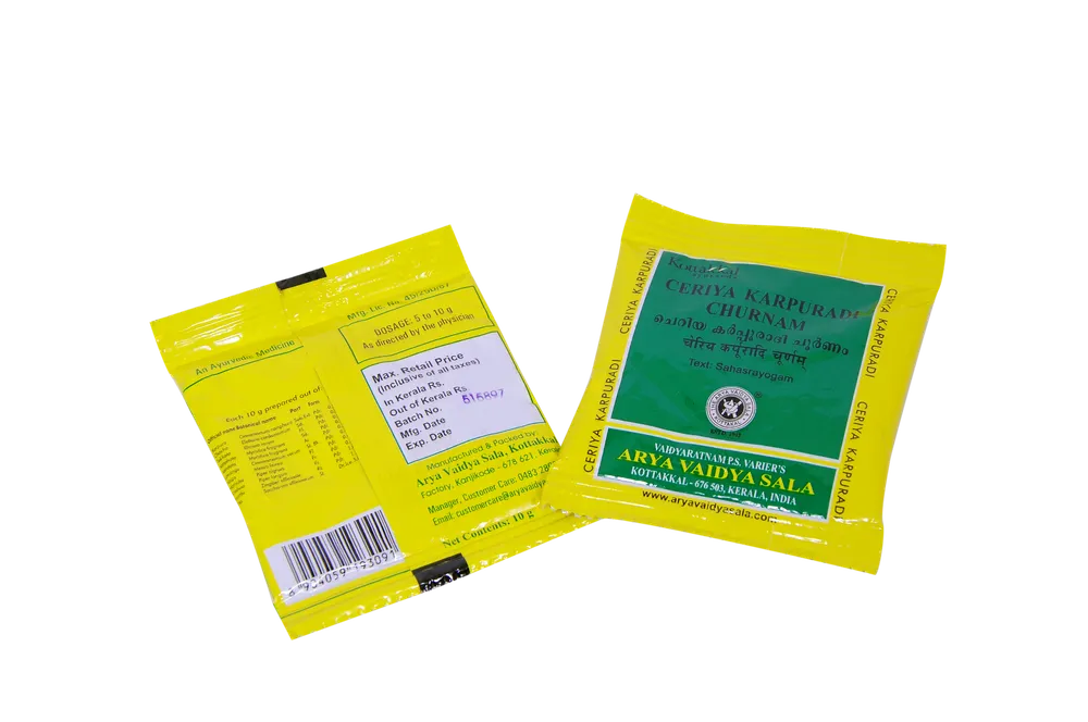 Valiya Karpuradi Churnam - 10GM - Kottakkal (10 Packs)