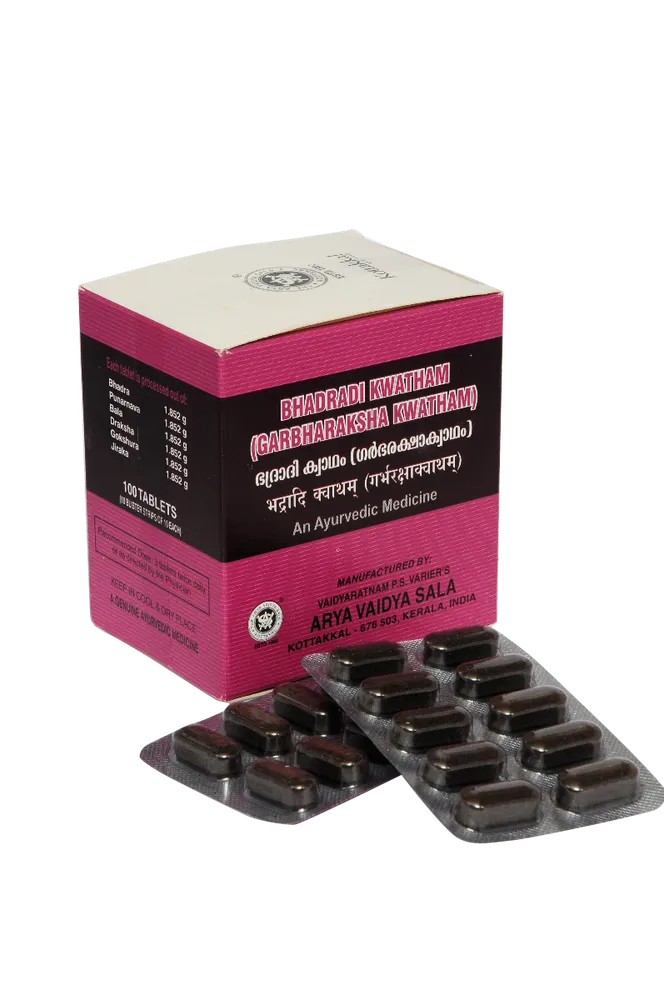 Bhadradi kwatham (Garbharakshakwatham) -Tablet - 100Nos - Kottakkal