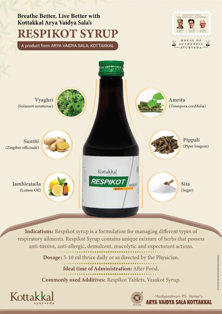 Respikot Syrup - 200ML - Kottakkal