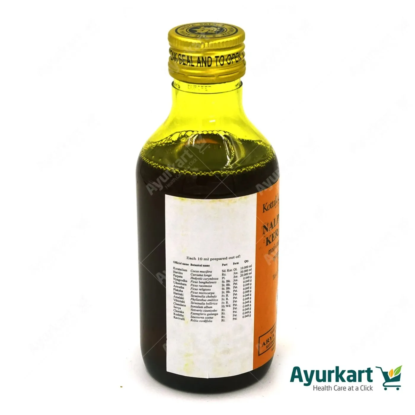 Nalpamaradi Kera Tailam – Kottakkal Arya Vaidya Sala – 200ml