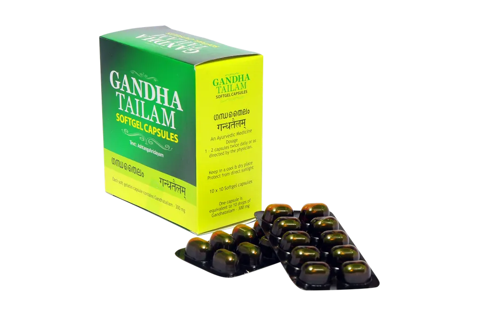 Gandha Tailam Soft Gel Capsule - 100Nos - Kottakkal