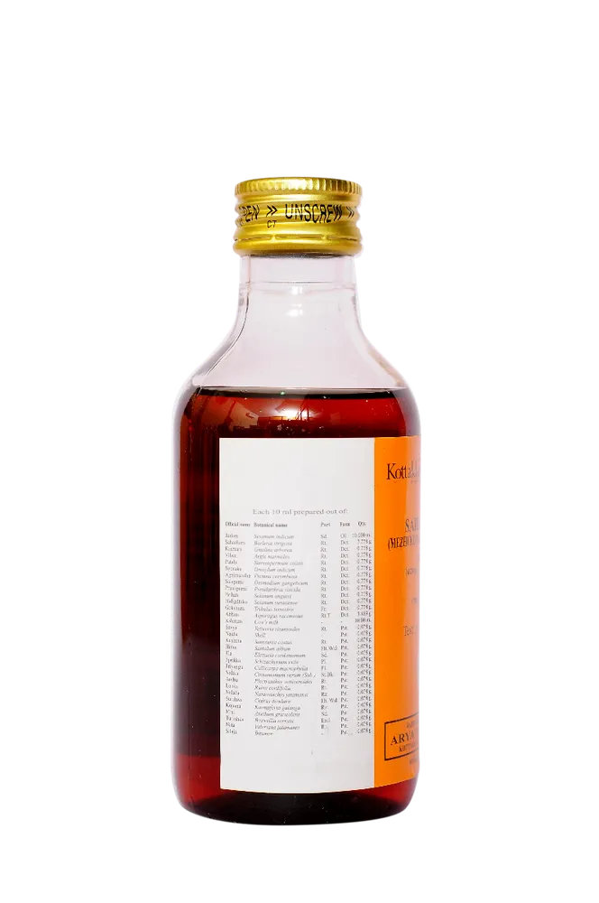 Sahacharadi thailam (Mezhukupakam Chikannapakam) - 200ml - Kottakkal Ayurveda