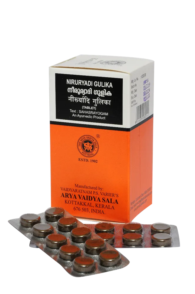 Niruryadi Gulika – Kottakkal Arya Vaidya Sala – 100 Tablets