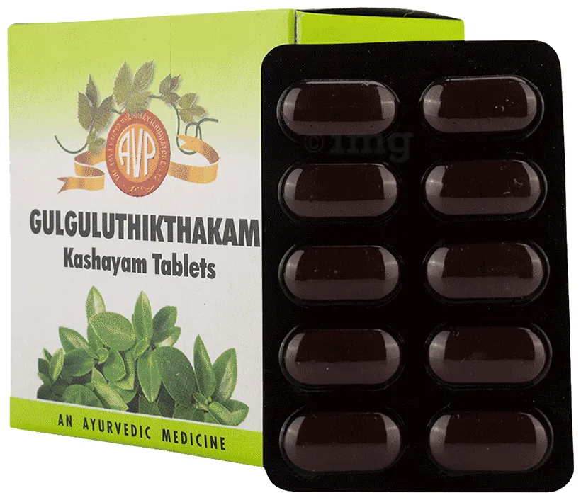 Gulgulthikthakam Kashayam Tablet 100 Nos - AVP Ayurveda
