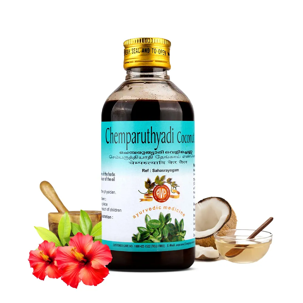 Chemparuthyadi Coconut Oil 200ML - AVP Ayurveda