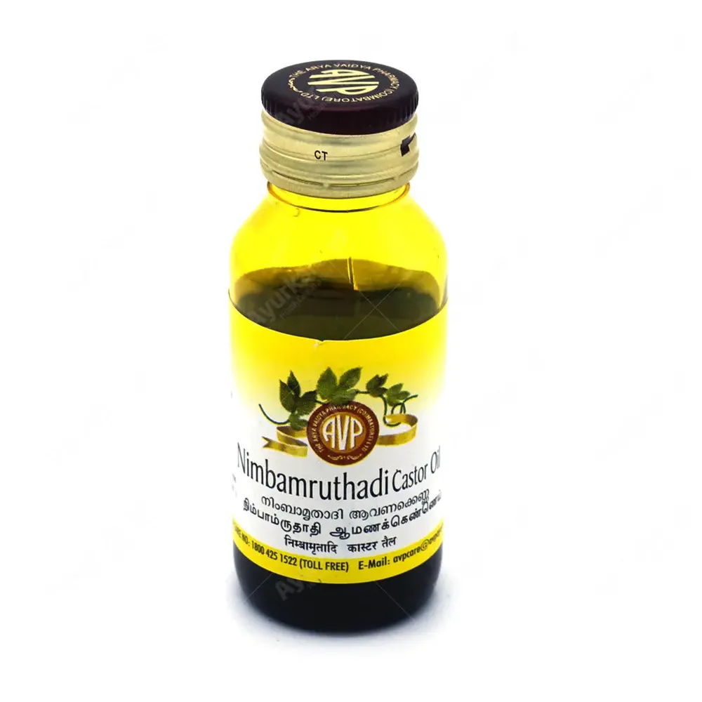 Nimbamruthadi Castor Oil - Arya Vaidya Pharmacy -AVP - 50ML