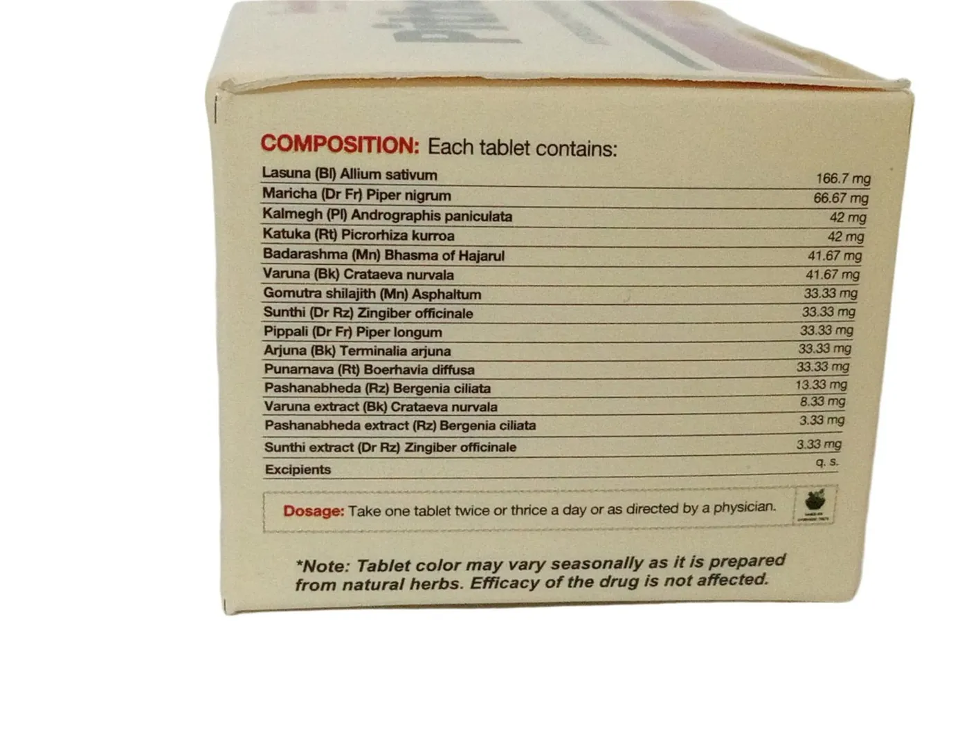 PITHORIN TAB - IMIS - 1000