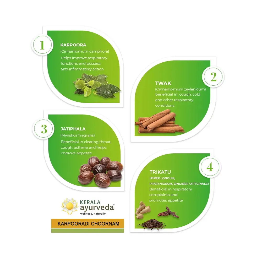 Karpooradi Choornam - 50G - Kerala Ayurveda