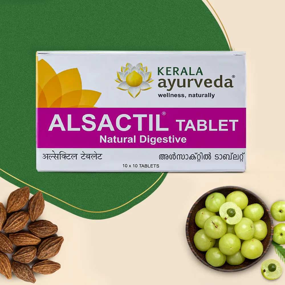 Alsactil Tablet - 100 Nos - Kerala Ayurveda