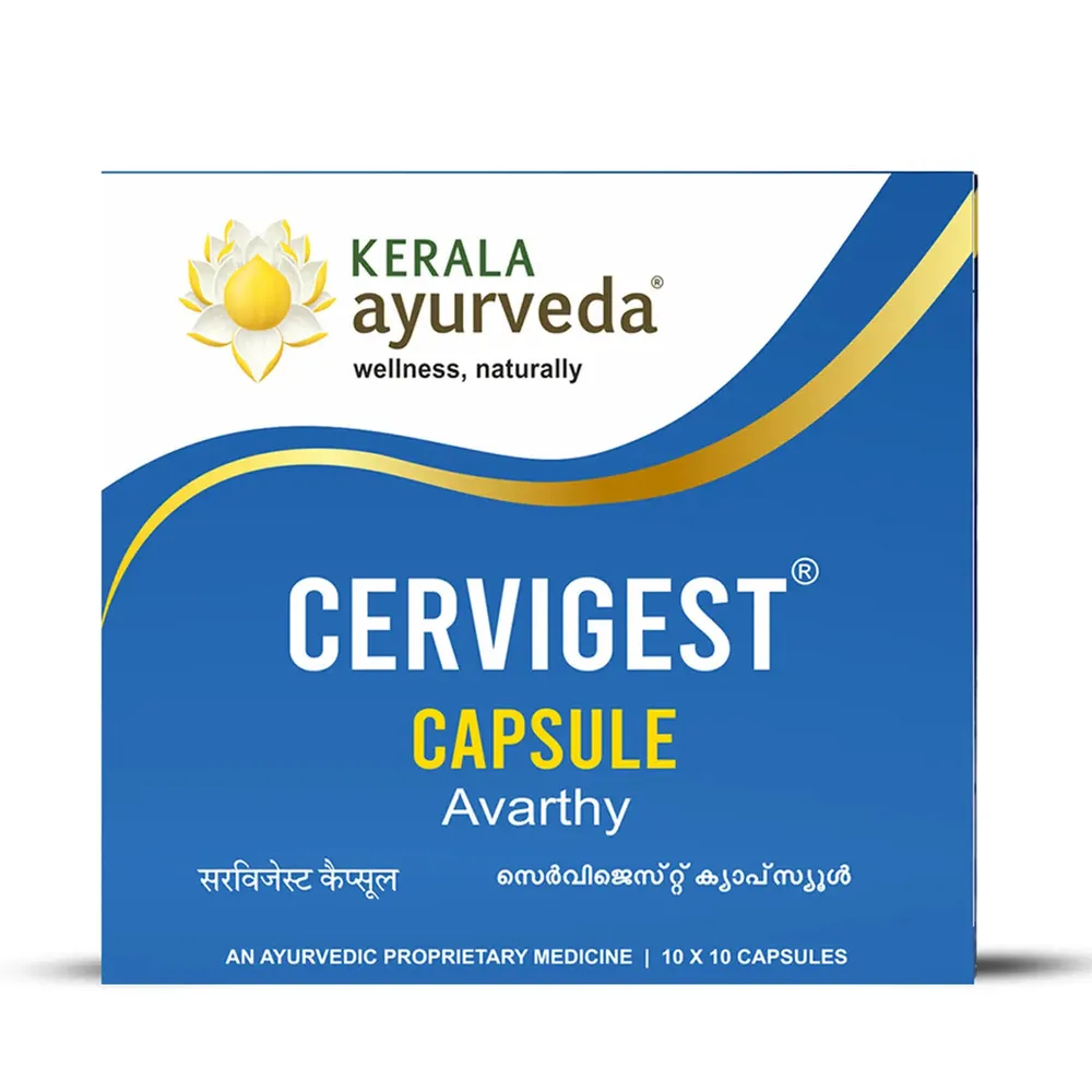 Cervigest Capsule - 100Nos - Kerala Ayurveda