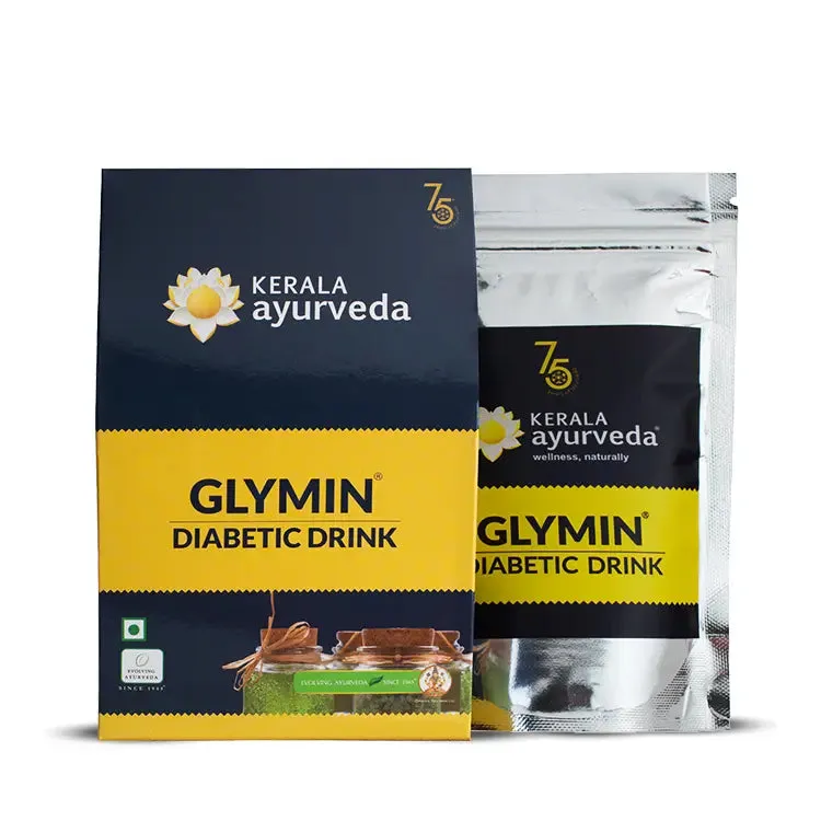 Glymin Diabetic Drink - 50G - Kerala Ayurveda (2 Packs)