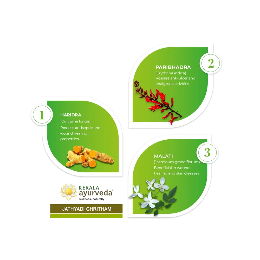 Jathyadi Ghritham - 10G - Kerala Ayurveda (2packs)