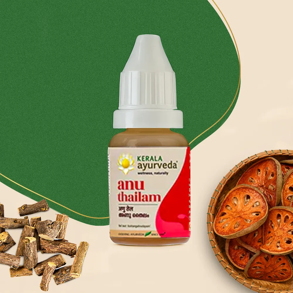 Anu Thailam - 10ML - Kerala Ayurveda