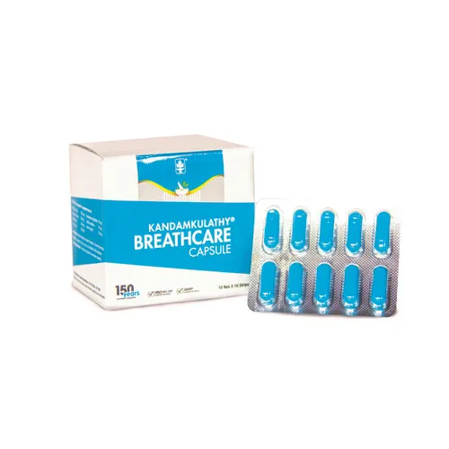 Breath Care Capsule - 10x10 Strip - Kandamkulathy Vaidyasala
