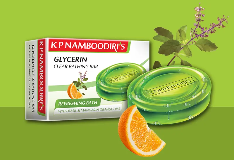 Glycerine Clear Bathing Bar - KP Namboodiri's
