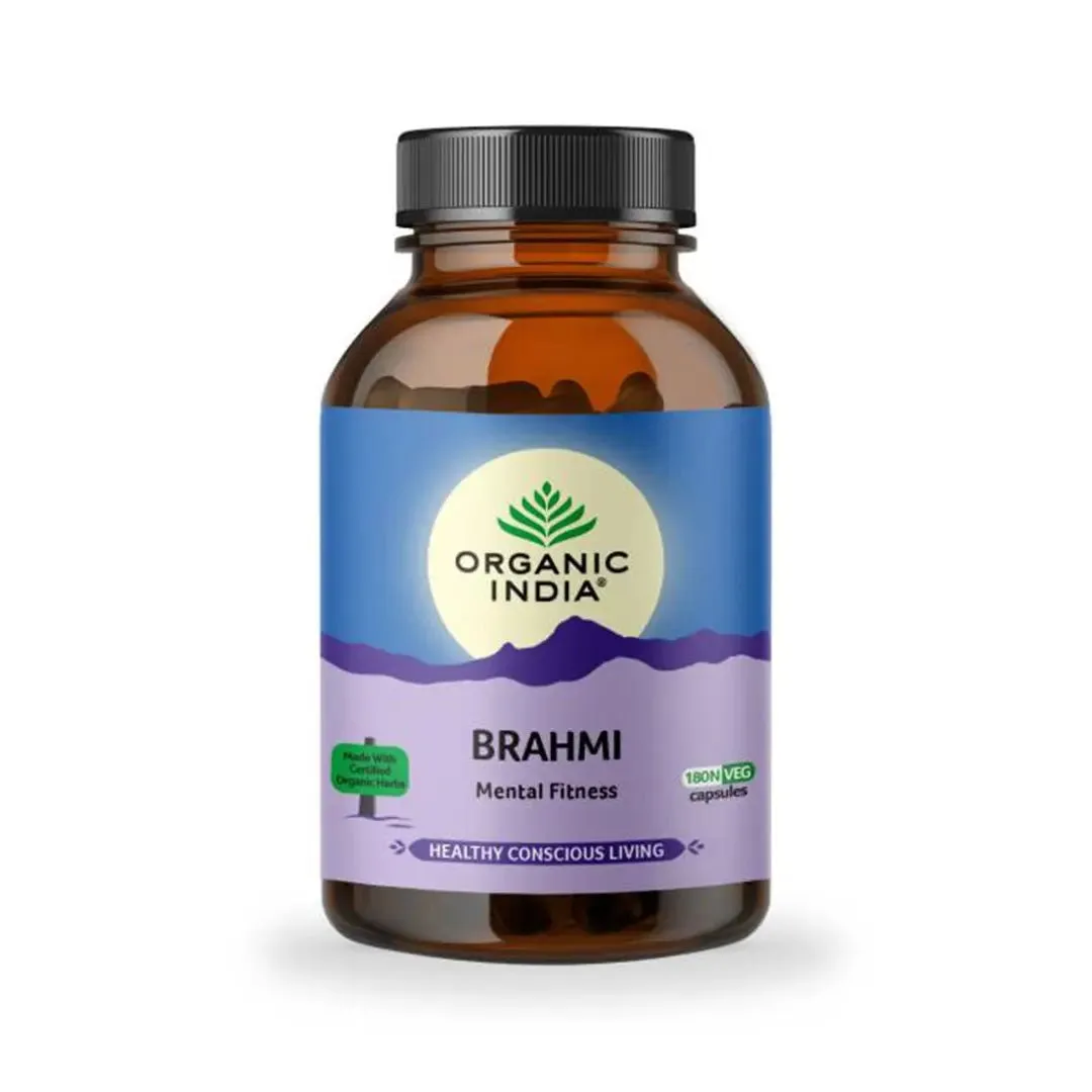 Brahmi 60 Capsules - Organic India - 180 Capsules
