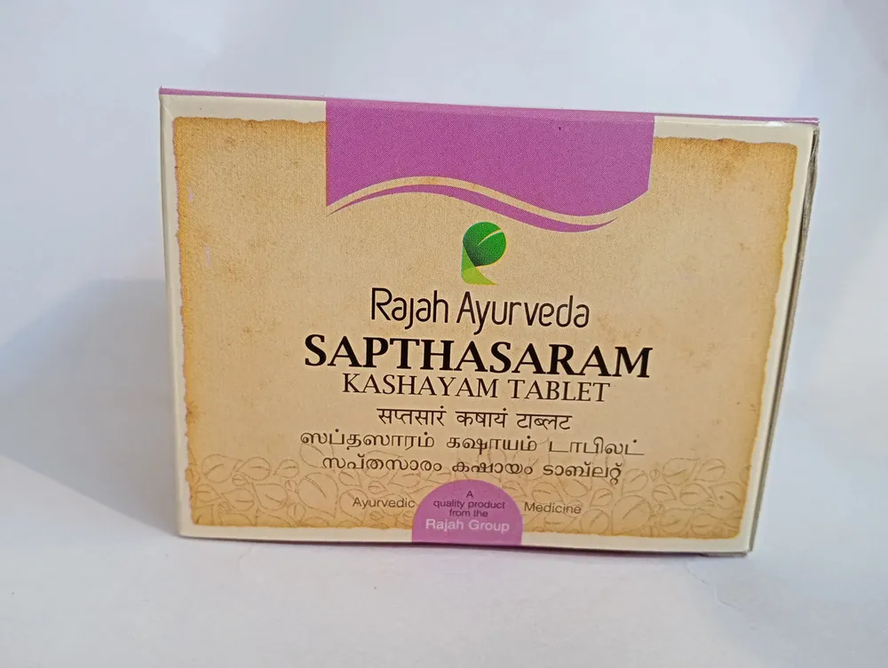 Sapthasaram Kashayam Tablet - 100 Nos - Rajah Ayurveda
