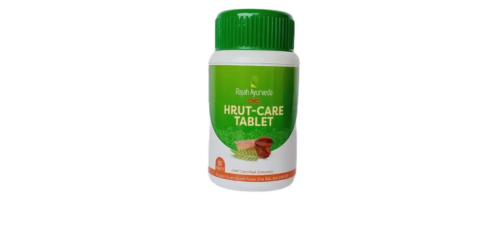 Hrut Care Tab - 60 Nos - Rajah Ayurveda