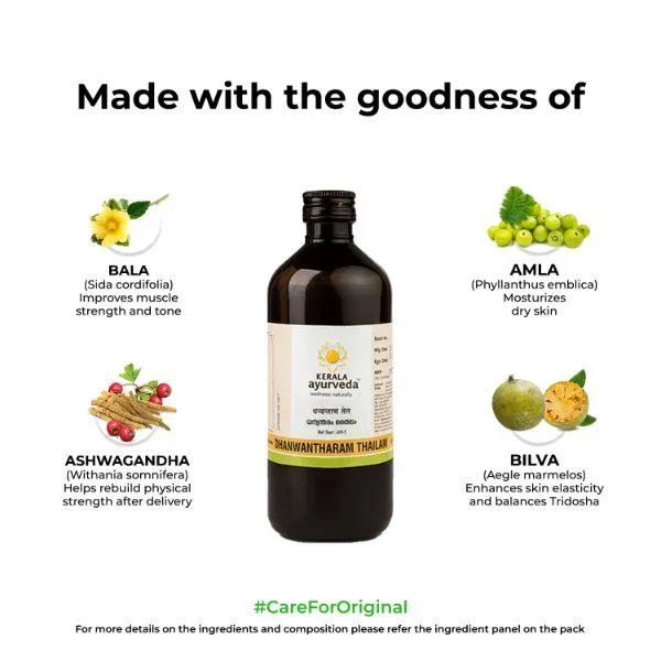 Dhanwantharam Thailam - Rajah Ayurveda - 450