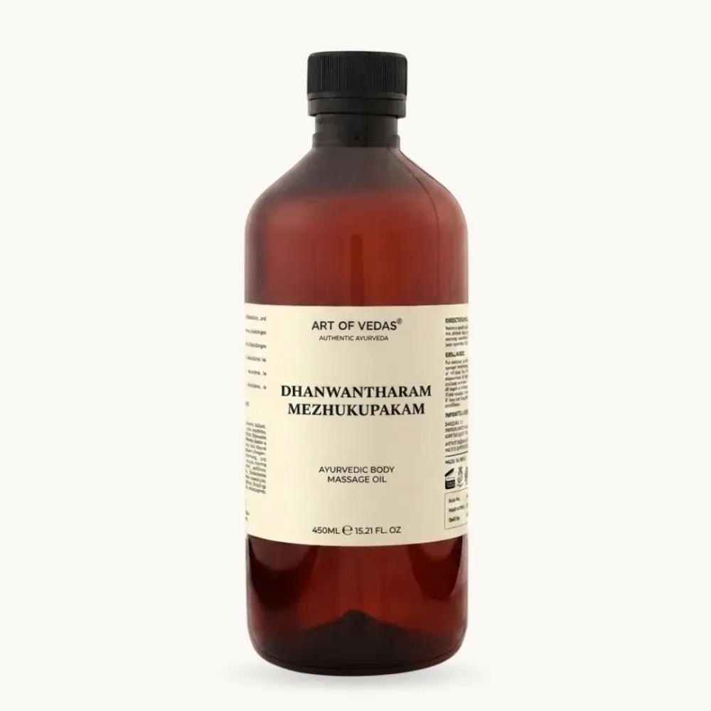 Dhanwantharam Thailam Mezhukupakam - 450ML - Rajah Ayurveda