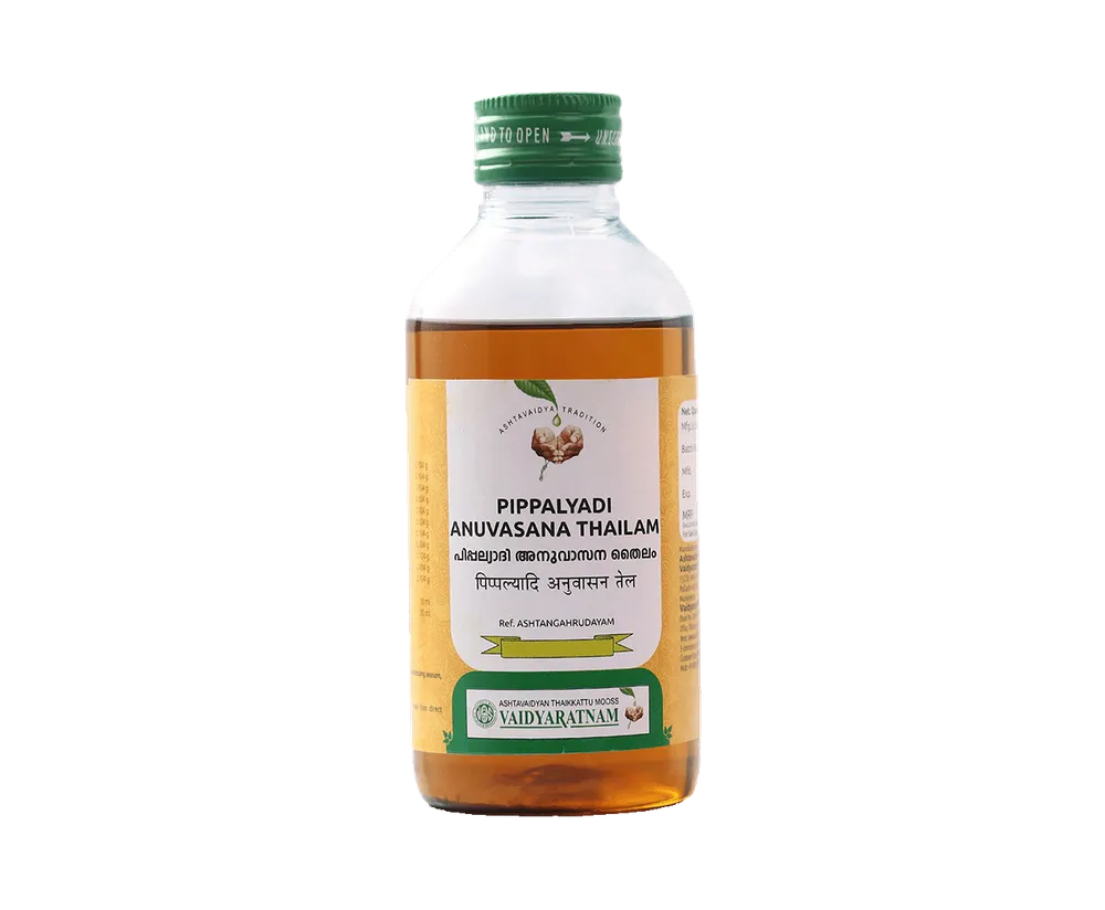 Pippalyanuvasana Thailam - 450ML - Rajah Ayurveda