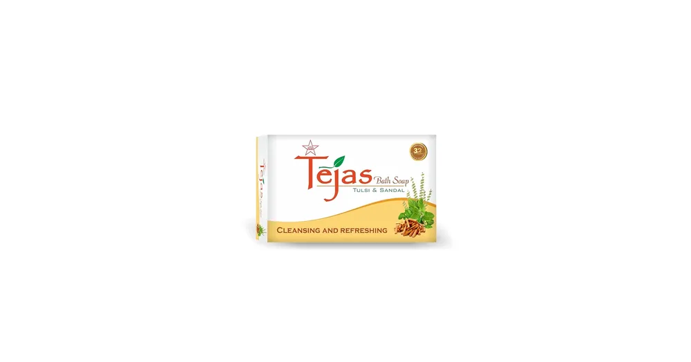 Tejas General Bath Soap (Tulsi & Sandal) - 75gms - SKM SIDDHA AND AYURVEDA