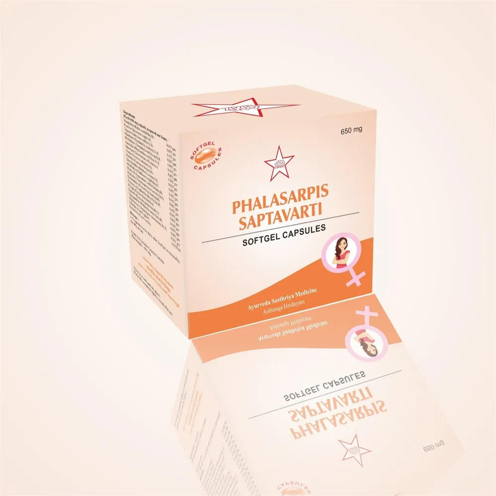 Phalasarpis Saptavarti Softgel Capsules - (10x10)nos(650mgm) - SKM SIDDHA AND AYURVEDA