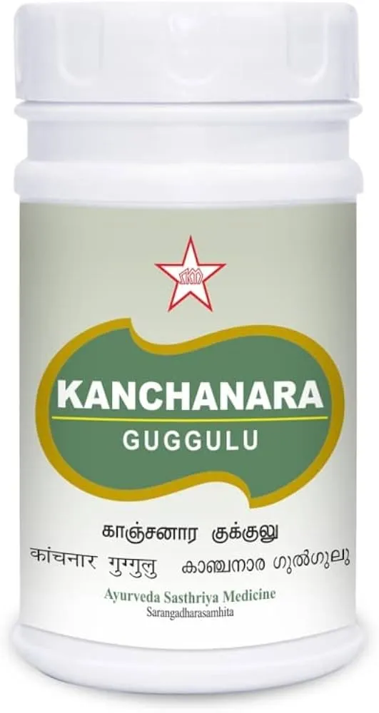 Kanchanara Guggulu - SKM SIDDHA AND AYURVEDA - 100 nos (500 mgm)