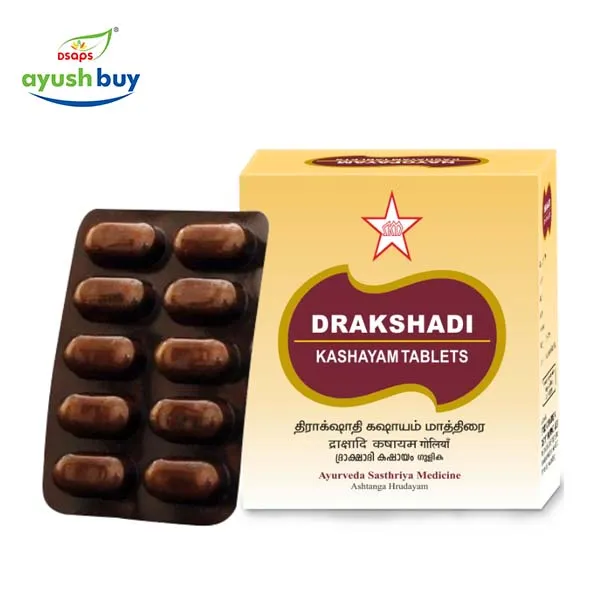 Drakshadi Kashayam Tablet - SKM SIDDHA AND AYURVEDA - 100Nos (1gm)
