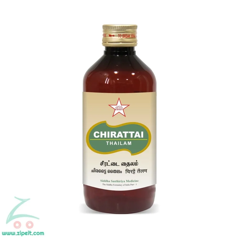 Chirattai Thailam -- SKM SIDDHA AND AYURVEDA - 500 ml
