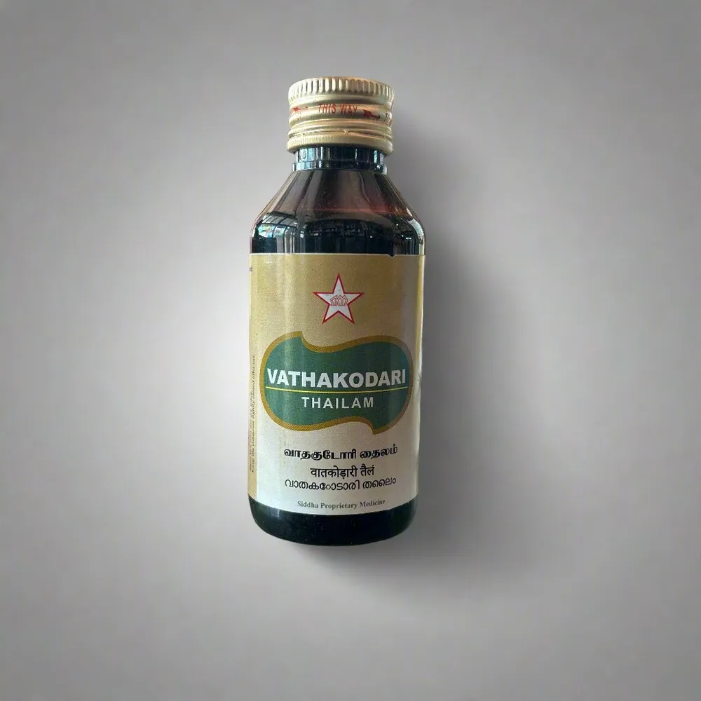 Vathakodari Thailam -- SKM SIDDHA AND AYURVEDA - 100 ml