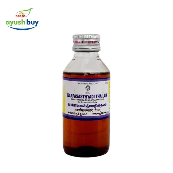 Karpasasthyadi Thailam - SKM SIDDHA AND AYURVEDA- 200ml - 100 ml