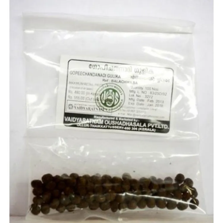 Gopeechandanadi Gulika Tablet - 100 Nos - Vaidyaratnam