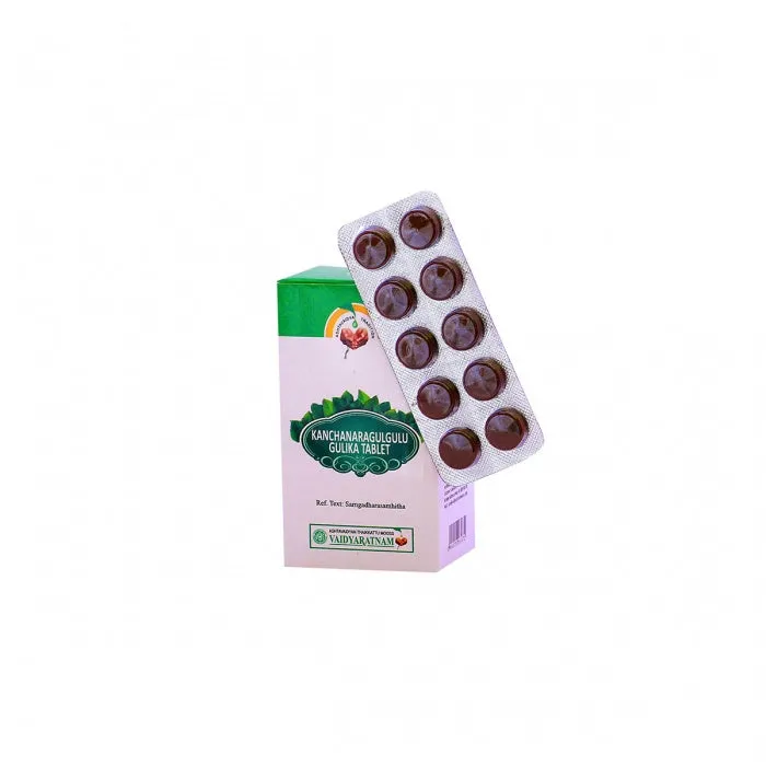 Kanchanara Gulgulu Gulika Tablet - 100 Nos - Vaidyaratnam