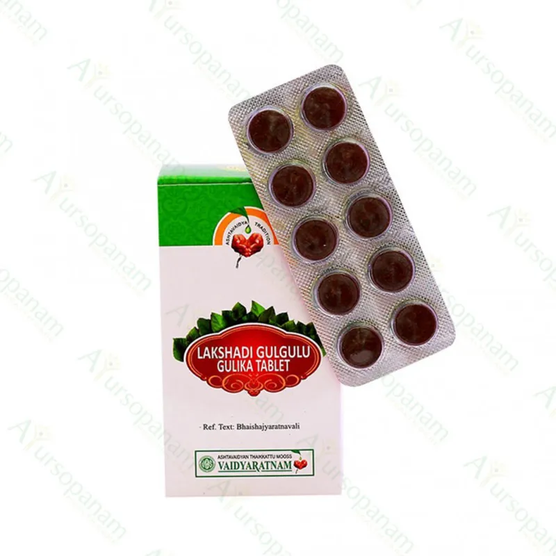 Lakshadi Gulgulu Gulika Tablet - 100 Nos - Vaidyaratnam
