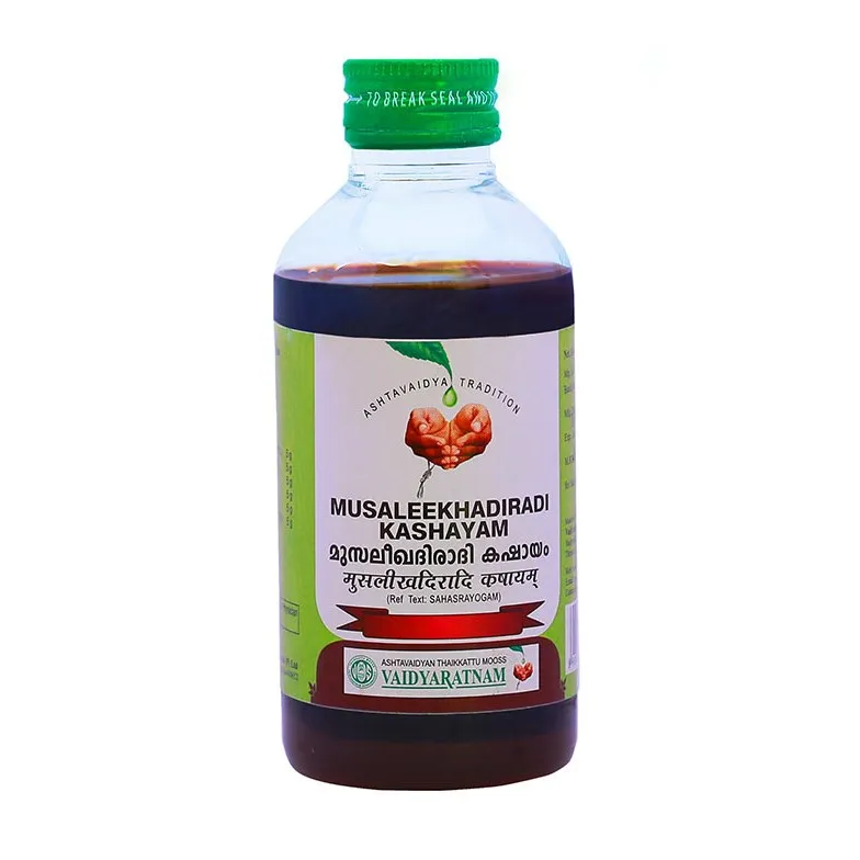 Musaleekhadiradi Kashayam - 200ML - Vaidyaratnam