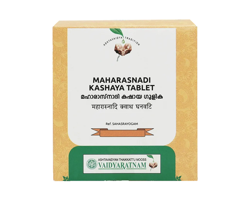 Maharasnadi Kashaya Gulika Tablet - 100 Nos - Vaidyaratnam