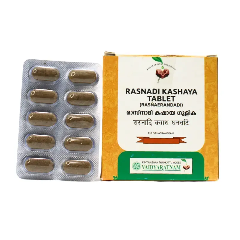 Rasnadi Kashaya Gulika Tablet / Rasnaerandadi - 100 Nos - Vaidyaratnam