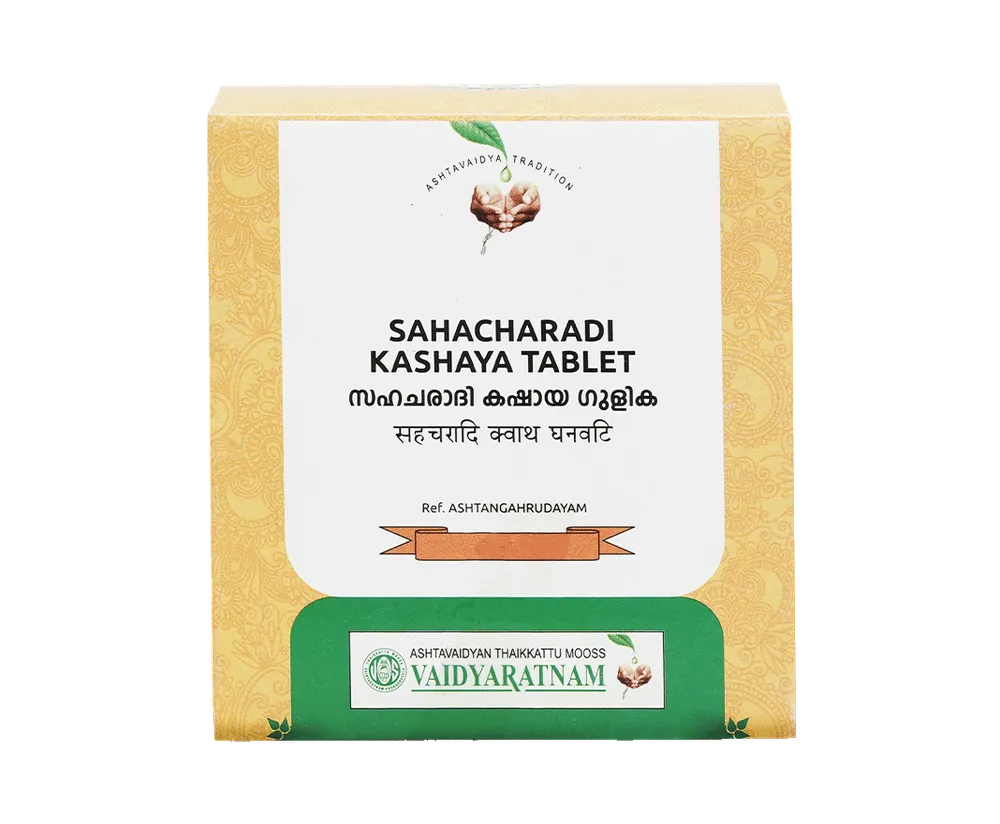 Sahacharadi Kashaya Gulika Tablet - 100 Nos - Vaidyaratnam