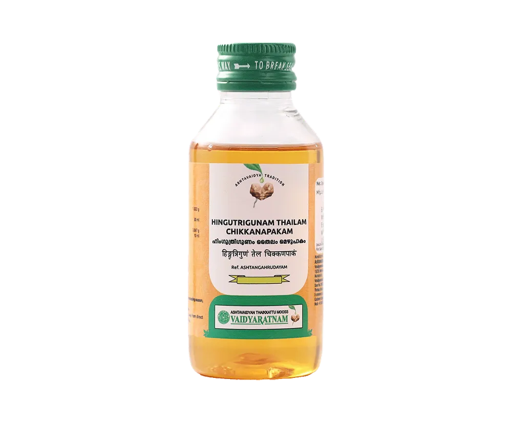 Hinguthrigunam Thailam Chikkanapakam - 100ML - Vaidyaratnam