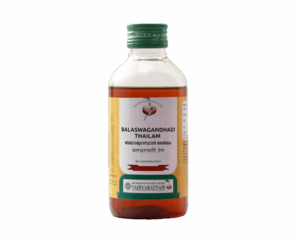 Balaswagandhadi Thailam - Vaidyaratnam - 450ML