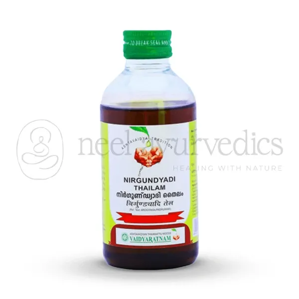 Nirgundyadi Thailam - 200ML - Vaidyaratnam