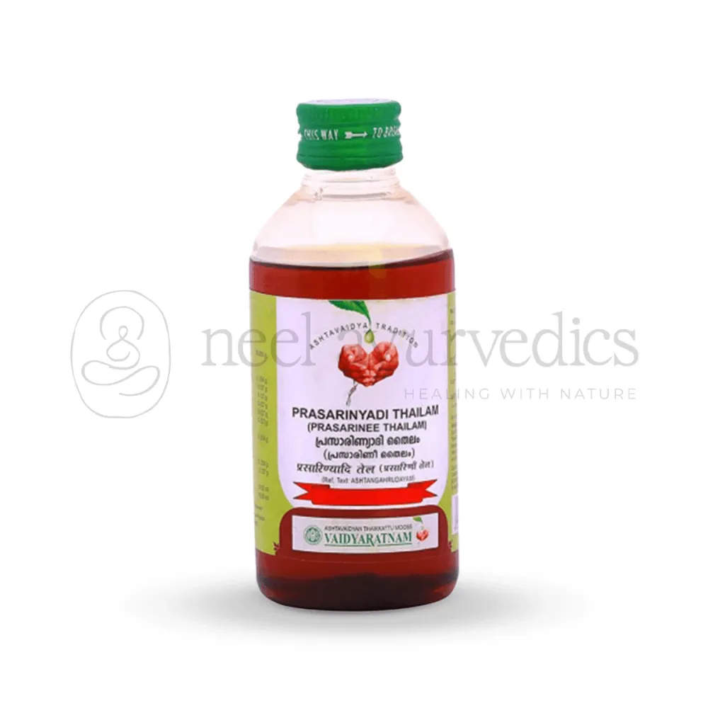 Prasarinyadi Thailam (Pras-arinee Thailam) - 200ML - Vaidyaratnam - 5000ML