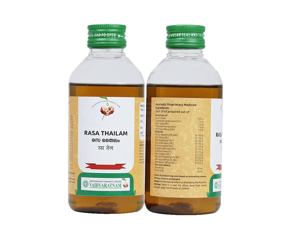 Rasa Thailam - 200ML - Vaidyaratnam - 5000ML