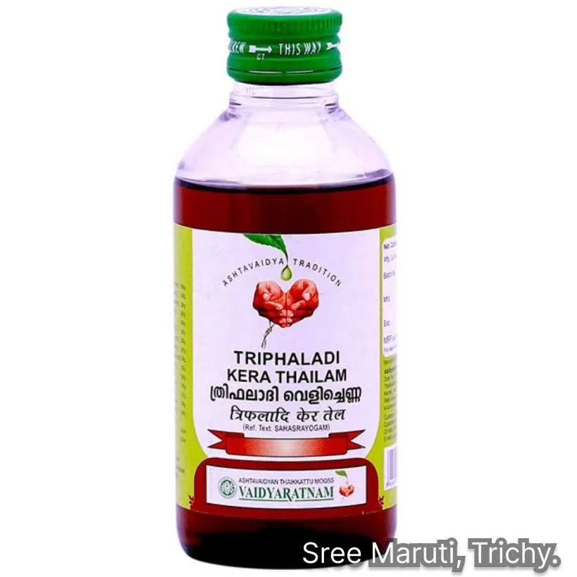 TRIPHALADI THAILAM - 200ML - VAIDYARATNAM - 5000ML