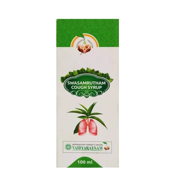 Swasamrutham Cough Syrup - Vaidyaratnam - 100ML