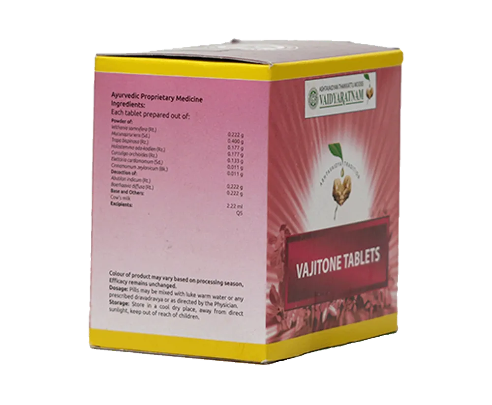 Vajitone Tablets - 100 Nos - Vaidyaratnam