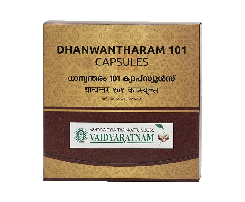 Dhanwantharam 101 Soft Gel Capsule - 100 Nos - Vaidyaratnam