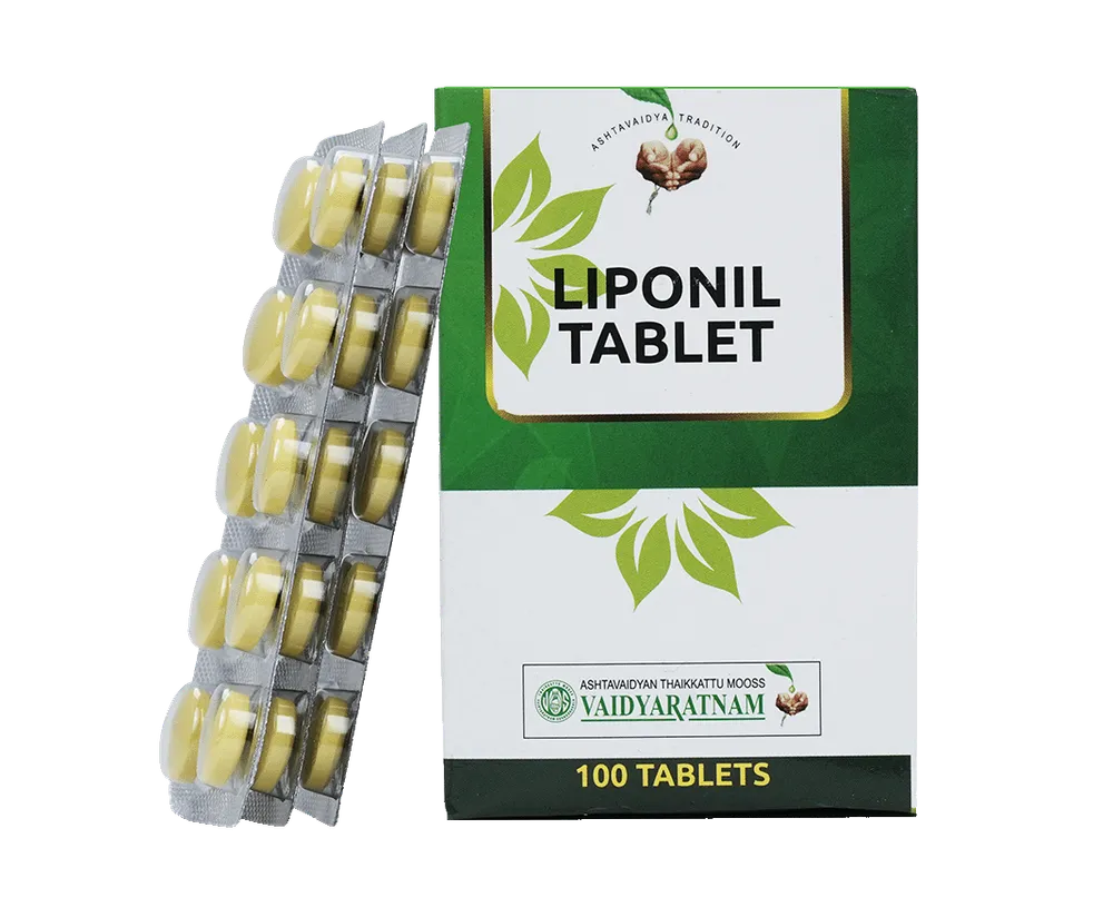 Liponil Tablets - 100 Nos - Vaidyaratnam